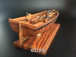 'Maquette de bateau en bois à l'échelle 1/36 de canon armé à pleines côtes Shicheng'