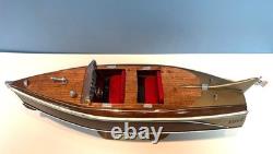 Maquette de bateau en bois sur mesure, création de vedette fantaisie Hughes Viper de 16 pieds de long