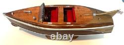 Maquette de bateau en bois sur mesure, création de vedette fantaisie Hughes Viper de 16 pieds de long