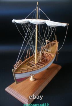 Maquette de bateau marchand de Kyrenia grec antique 148, 13,7'' 350 mm en bois, kit de modèle de navire Shicheng Maquette de bateau marchand de Kyrenia grec antique 148, 13,7'' 350 mm en bois, kit de modèle de navire Shicheng