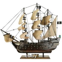 Maquette de bateau pirate des Caraïbes Black Pearl voilier 20,5
