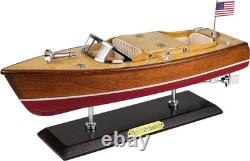 Maquette de bateau rapide en bois Chris-Craft Runabout Yacht modèle de bateau
