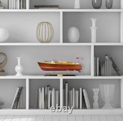Maquette de bateau rapide en bois Chris-Craft Runabout Yacht modèle de bateau