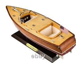 Maquette de bateau rapide en bois Chris-Craft Runabout Yacht modèle de bateau