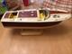 Maquette De Bateau Rapide Vintage Motoris&eacute; En Bois