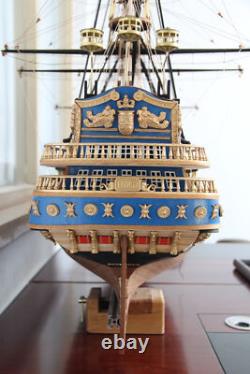 Maquette de navire de guerre historique San Felipe en bois à l’échelle 1/50, 1200 mm, 47,2 pouces