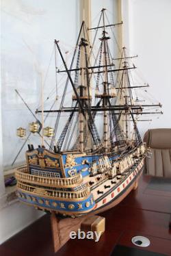 Maquette de navire de guerre historique San Felipe en bois à l’échelle 1/50, 1200 mm, 47,2 pouces