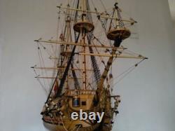 Maquette de navire de guerre historique San Felipe en bois à l’échelle 1/50, 1200 mm, 47,2 pouces
