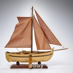 Maquette de voilier de pêche Botter néerlandais vintage 17,5