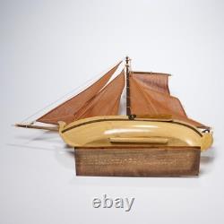 Maquette de voilier de pêche Botter néerlandais vintage 17,5