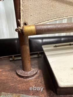 Maquette de yacht en bois vintage, voilier classique de croisière, mât de 27,5 cm