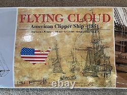 Maquette du navire américain à voiles Mamoli MV41 Flying Cloud de 1851 à l'échelle 1/96