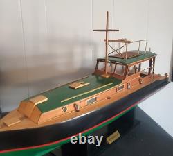 Maquette en bois du bateau de pêche Pilar d’Ernest Hemingway, yacht à moteur 27,5