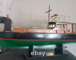 Maquette en bois du bateau de pêche Pilar d’Ernest Hemingway, yacht à moteur 27,5