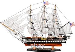 Maquette en bois du navire USS Constitution, réplique de frégate à l’échelle 1/95, voilier de guerre Mo