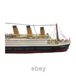 Maquette en bois du paquebot RMS Titanic 21, bateau d’exposition avec support, nautique