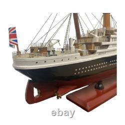 Maquette en bois du paquebot RMS Titanic 21, bateau d’exposition avec support, nautique
