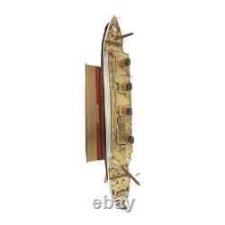 Maquette en bois du paquebot RMS Titanic 21, bateau d’exposition avec support, nautique