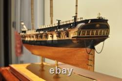 Maquette en bois haut de gamme du navire historique à voiles HMS Surprise à l’échelle 1/175 36,4