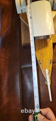 Maquette vintage, construite à la main, à double roue à aubes latérales, bateau en bois (à des fins d’exposition uniquement)
