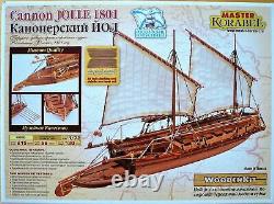 Master Korabel Cannon Jolle Gunboat 1801kit Modèle De Navire En Bois De Planc-on-bulkhead