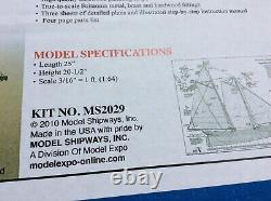 Model Shipways 164 1851 America Schooner Yacht Kit en Bois #2029NEUF dans la BOÎTE