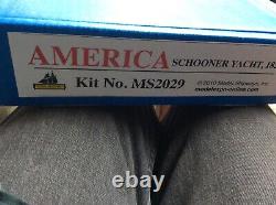 Model Shipways 164 1851 America Schooner Yacht Kit en Bois #2029NEUF dans la BOÎTE
