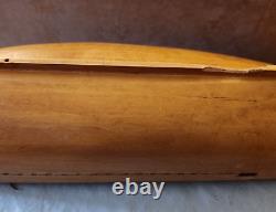 Modèle De Navire Maine Topsail Schooner Eagle 1847 Modèle Voies De Navire Solide Coque Partielle
