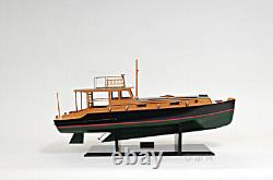 Modèle En Bois De Bateau De Pêche Pilar D'ernest Hemingway 27.5 Motor Yacht Replica