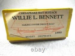 Modèle Shipways Willie Bennett Chesapeake Bay Skipjack Vintage Wood Boat Modèle
