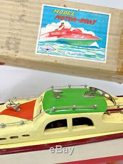 Modèle Vintage Motor Boat Ito Japon Bois Boîte Originale Mlle Grands Lacs Tmy 192397