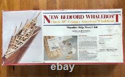 Modèle Vintage Shipways 1/16 Échelle Nouveau Bedford Whaleboat En Bois Modèle De Bateau