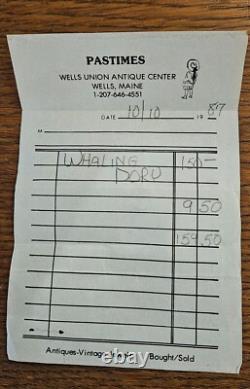 Modèle d'affichage antique de bateau de pêche à homard