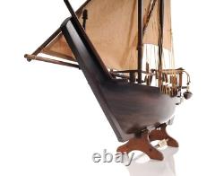 Modèle de Bateau DHOW Moyen en Bois Fait Main Entièrement Assemblé