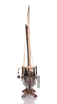 Modèle de Bateau DHOW Moyen en Bois Fait Main Entièrement Assemblé