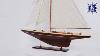 Modèle De Bateau à Voile Shamrock Yacht L Par Old Modern Handicrafts