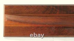 Modèle de Bateau en Bois Ancien à Coque Demi-Hull Art Populaire Nautique Maritime Maine