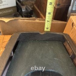 Modèle de Canot en Bois Fait Main avec Rames, Bateau Décoratif Vintage de 28 Pouces