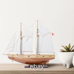 Modèle de bateau Bluenose II entièrement assemblé