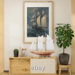 Modèle de bateau Bluenose II entièrement assemblé