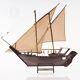 Modèle De Bateau Dhow Moyen En Bois Fait Main, Entièrement Assemblé