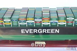 Modèle de bateau EVERGREEN Container de 103 cm avec lumières, modèle de bateau en bois à vendre