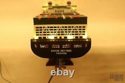 Modèle de bateau EVERGREEN Container de 103 cm avec lumières, modèle de bateau en bois à vendre