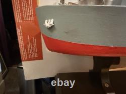 Modèle de bateau PT de la marine américaine en bois de l'époque de la Seconde Guerre mondiale, art populaire, 27 pouces de long
