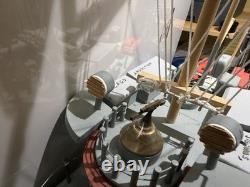 Modèle de bateau PT de la marine américaine en bois de l'époque de la Seconde Guerre mondiale, art populaire, 27 pouces de long