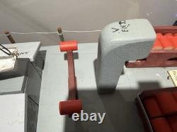 Modèle de bateau PT de la marine américaine en bois de l'époque de la Seconde Guerre mondiale, art populaire, 27 pouces de long