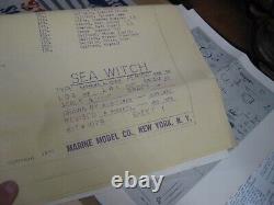 Modèle de bateau Vintage Marine Co. True Scale Sea Witch No. 1079 (Boîte ouverte)
