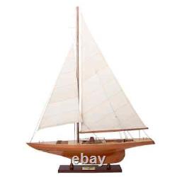 Modèle de bateau à voile Columbia Sm Coupe de l'Amérique 1958 échelle 166 en bois