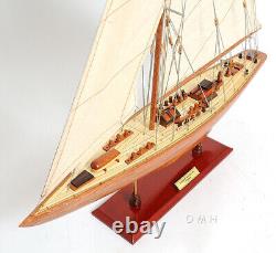 Modèle de bateau à voile Endeavour Small de 24 pouces en bois neuf replica
