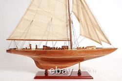 Modèle de bateau à voile Endeavour Small de 24 pouces en bois neuf replica
